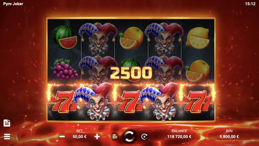 Joker Pyre casino game