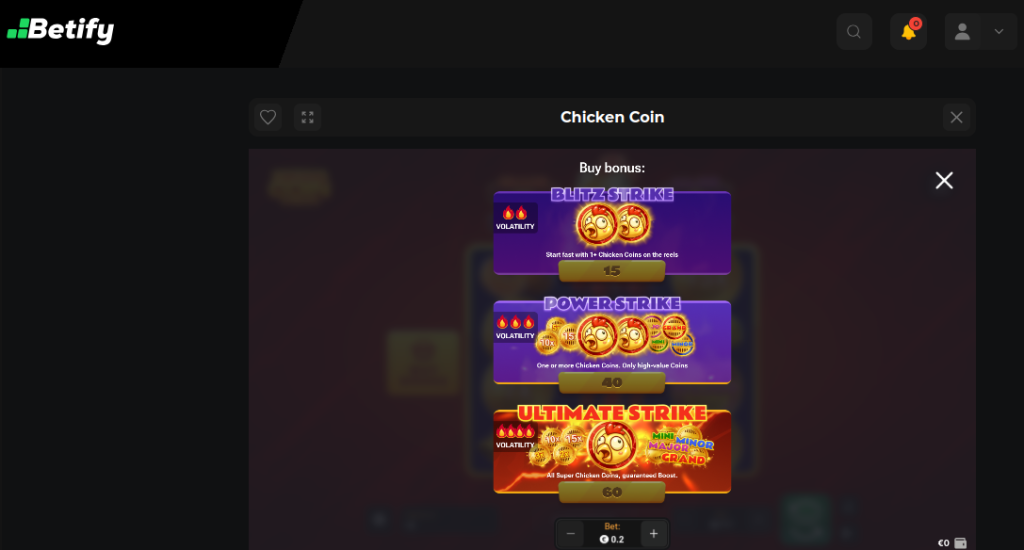 Chicken Coin casino game