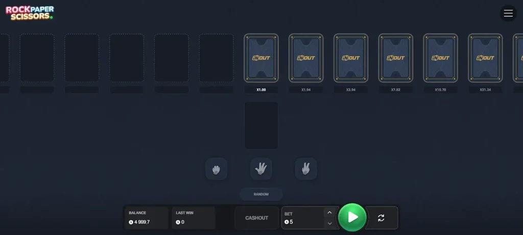 Rock Paper Scissors casino game
