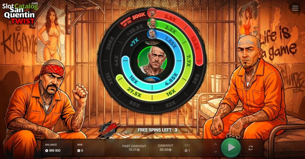 Twist San Quentin casino game